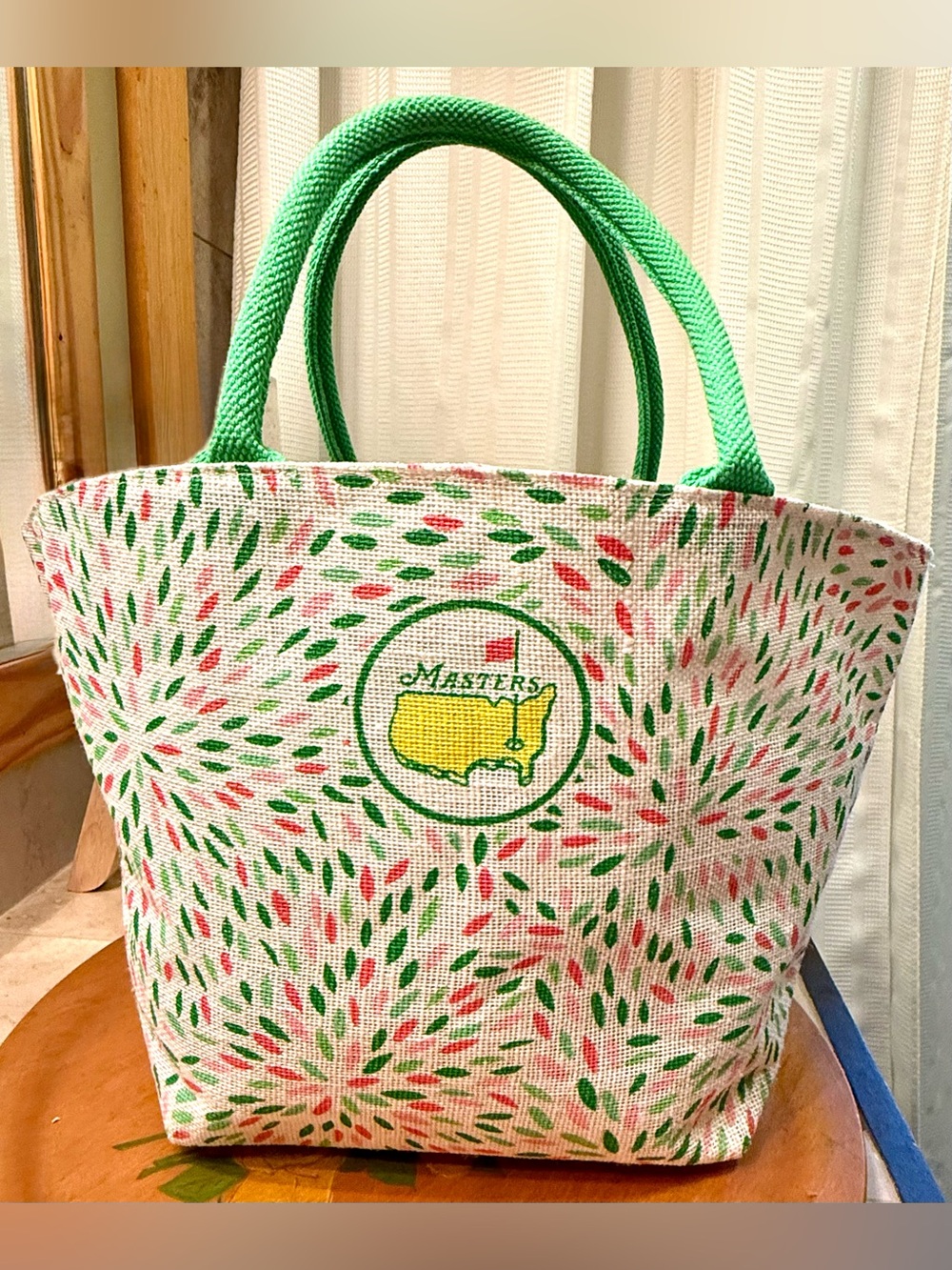 Masters Souvenir Burlap Tote Bag